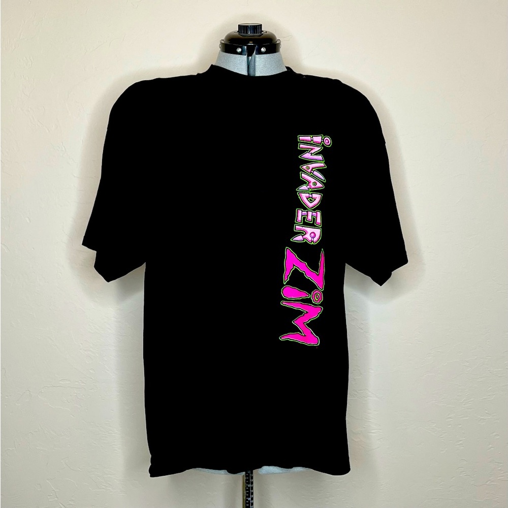Vintage Official Nickelodeon Brand, Invader Zim T-Shirt, Color: Black